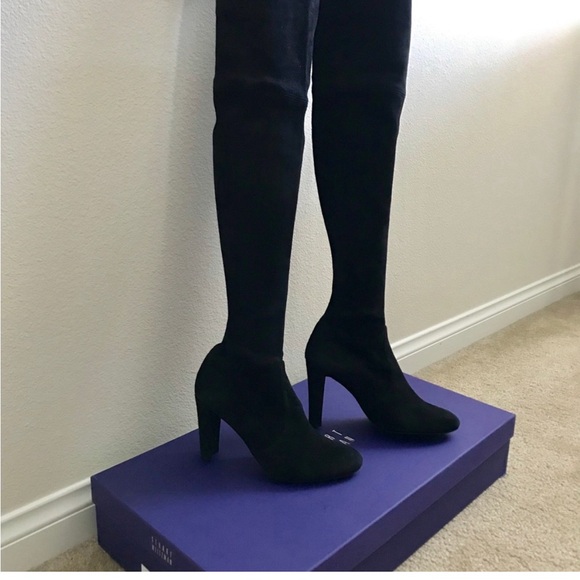 Stuart Weitzman Stretch Suede Black - Picture 3 of 3